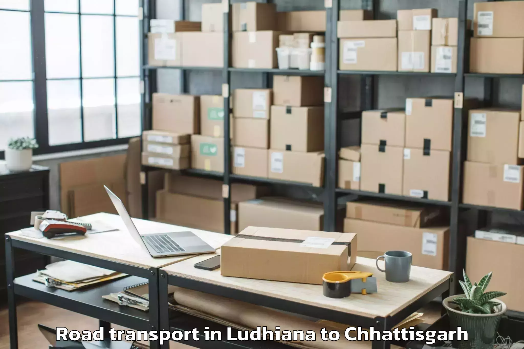 Top Ludhiana to Bindranavagarh Gariyaband Road Transport Available